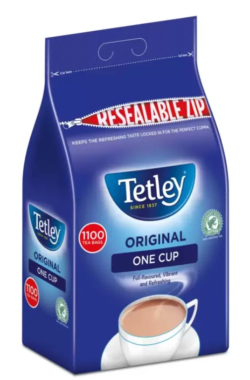 Tetley 1 Cup Tea Bags, 1100 Pack